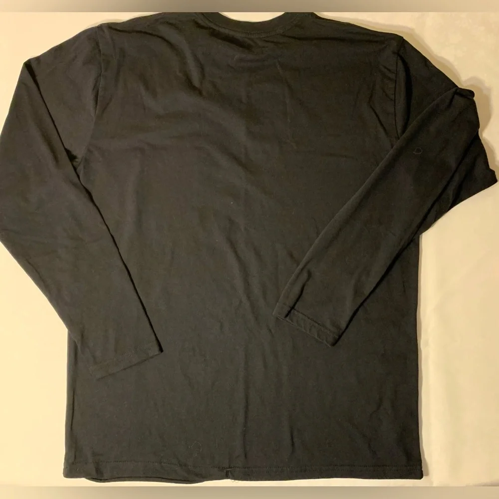 EUC Bundle of 2 Shirts: Short-Sleeve Super Soft Polo Tee, Long-Sleeve Black Tee - Picture 10 of 15